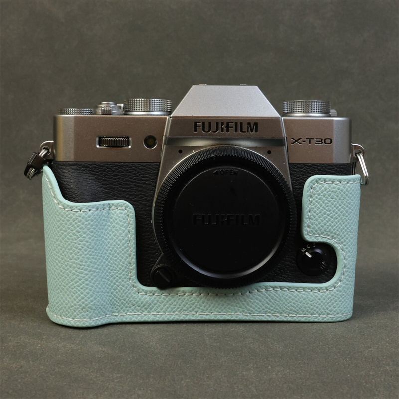 适用富士X-T30 II相机包皮套 XT10相机保护套 xt20底座 半套 外壳