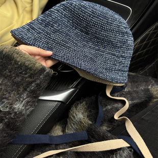 倪妮同款帽子日本大头围渔夫帽女系带百搭盆帽显脸小遮阳防晒旅游