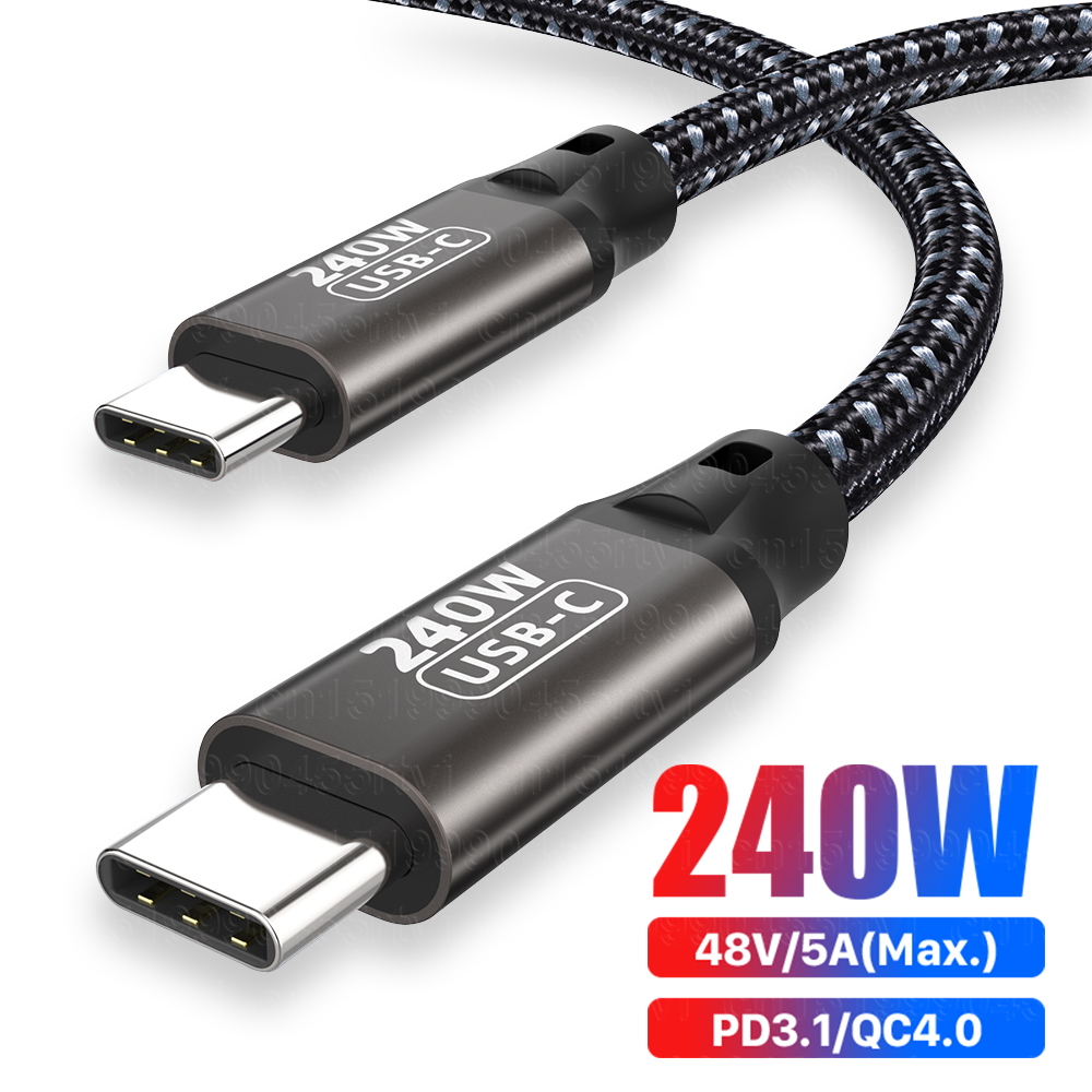 240W USB Type C to C Cable PD3.1 Fast Charging Wire for PS5