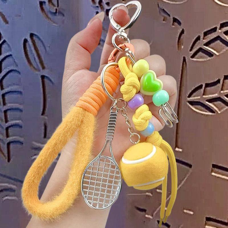 创意miu系网球手绳钥匙扣书包挂件可爱情侣包包钥匙链挂饰小礼品,节庆用品/礼品,钥匙扣,淘宝优惠券,粉丝福利购,淘宝优惠卷