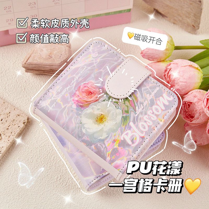 新款花漾系列皮质一宫格小卡卡