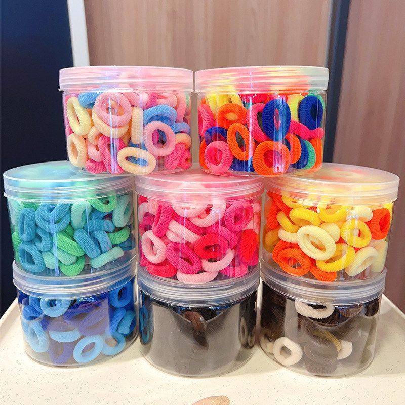 儿童皮筋高弹不伤发头绳小女孩扎辫子糖果色毛巾圈女宝宝拇指发圈