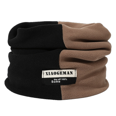 秋冬保暖围脖帽子奥利绒双色