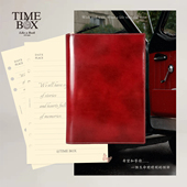 TIMEBOX意大利牛皮活页本女士A5商务简约小夹具日本纸可定制 包邮