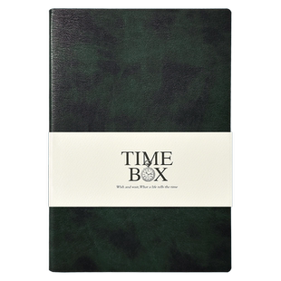 TIMEBOX 环保仿皮PU记事本A5办公商务简约双色晕染笔记本100g超纯书纸创意精致大学生随身记录本可定制LOGO