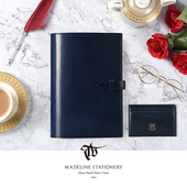 TIMEBOX意大利手工擦色头层牛皮活页本日本横线内芯多功能商务礼品收纳记事本A5 A6真皮笔记本手账本子可定制