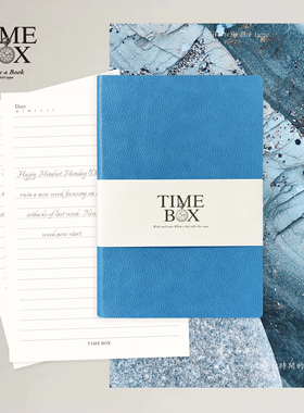 TIMEBOX 荔枝纹PU软面薄款记事本办公商务简约曼雅纸创意精致大学生随身记录本可定制LOGO