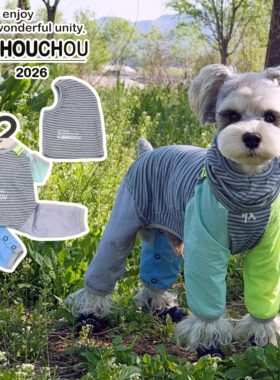 丑丑狗衣服2026新款春夏泰迪凉感防晒防尘防蚊四脚裤小型犬雪纳瑞