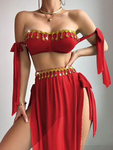 【可可女巫】艳若丹砂！性感纯欲风异域风情肚皮舞表演套装内衣女