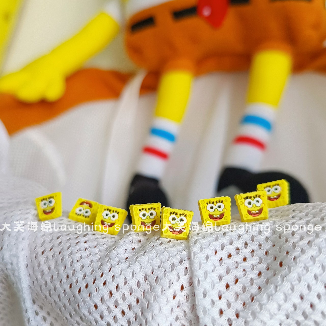 正版老货海绵宝宝派大星可爱卡通动漫耳钉饰品周边