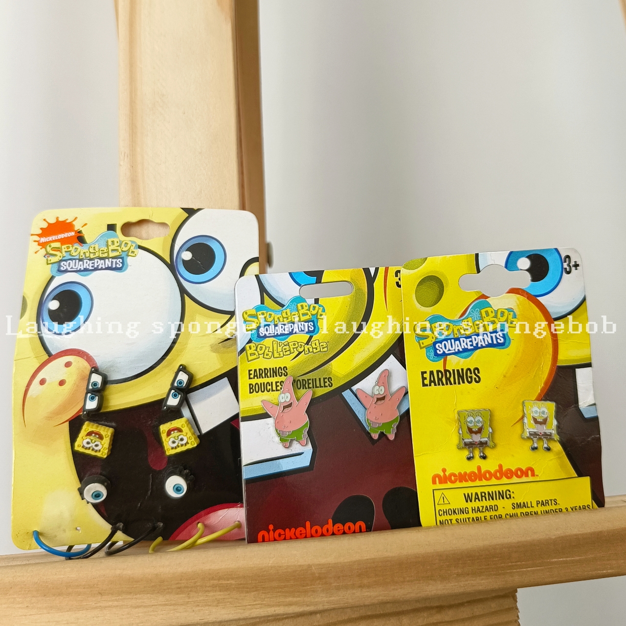 正版耳钉耳环饰品海绵宝宝