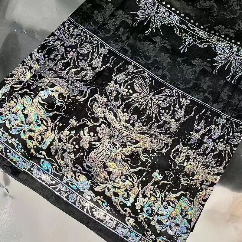 【鹿神】织银螺钿曹县马面裙套装日常明制汉服女2024春夏新款