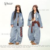 CBXLAB儿童街舞潮牌亲肤宽松软牛仔外套嘻哈JAZZ街头美式 休闲裤 潮