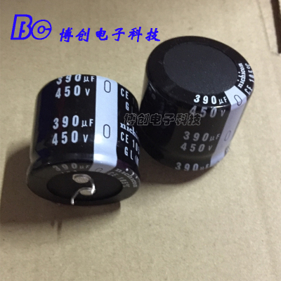 450V390UF 35X30 日本尼吉康电解电容 390UF 450V 35*30 GL105度