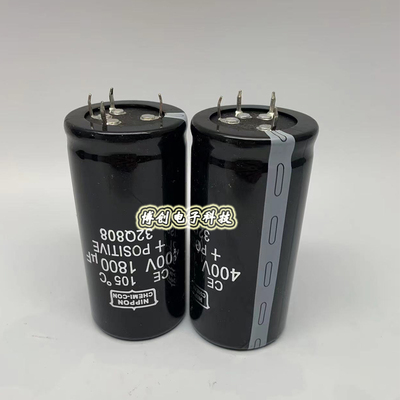 400v1800uf 进口全新黑金刚 450V1800UF 牛角四4 脚电容 规格多款