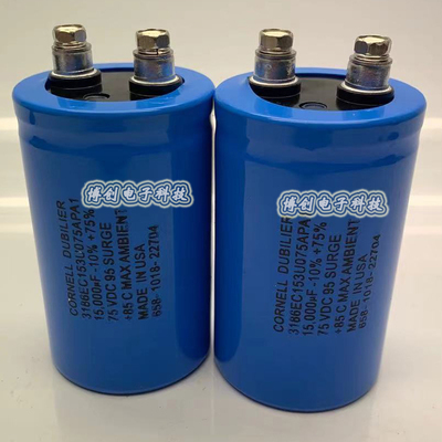 美国CORNELL DUBILIER  75v15000uf螺丝音频功放进口美国电解电容