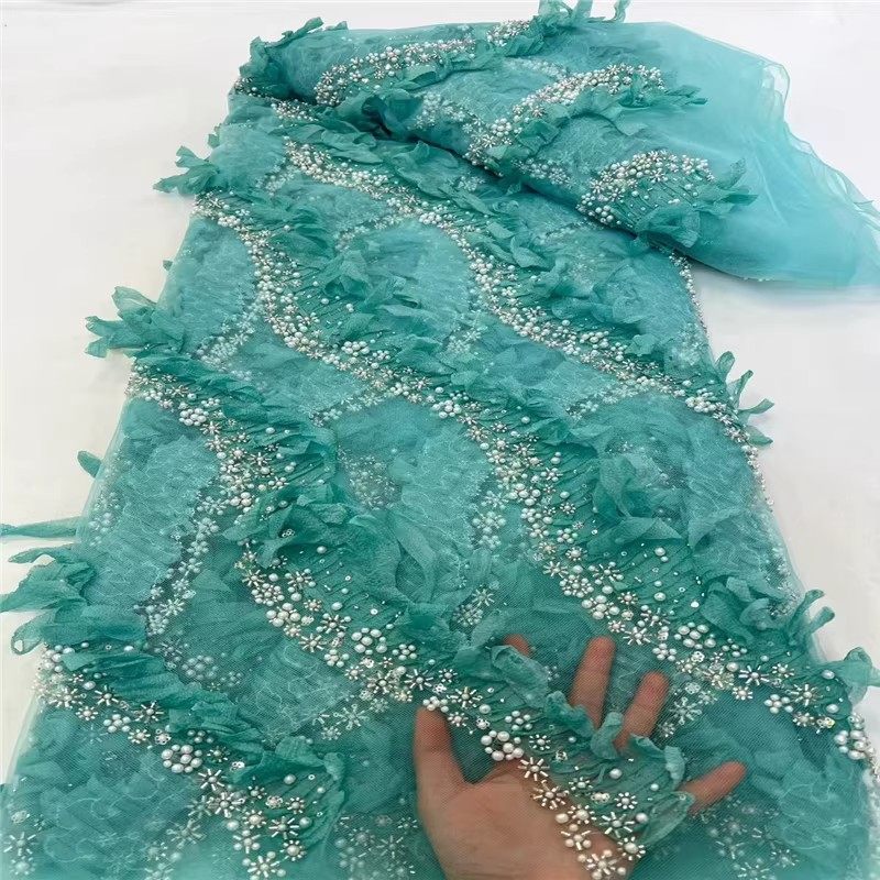 高档立体花朵珠管绣花面料网纱珠片亮片刺绣婚纱礼服布料工厂直销,纺织面料/辅料/配套,面料/布类,淘宝优惠券,粉丝福利购,淘宝优惠卷