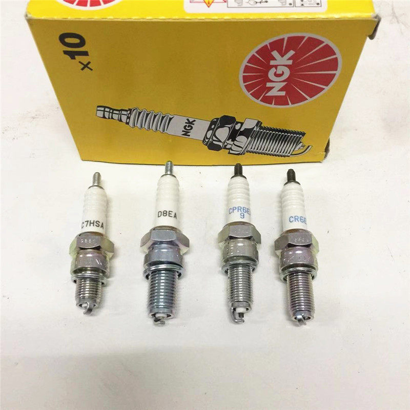 适用轻骑钻豹D8EA锐爽海王星CR6E丽彩红宝海王星C7HSA NGK火花塞