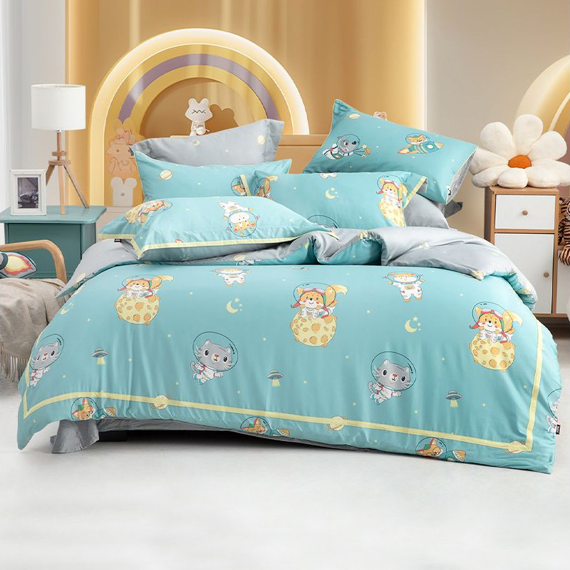 多喜爱全棉四件套专柜正品2025春夏新款卡通纯棉学生1.2m床上用品