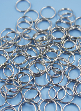 DIY饰品配件 串珠手工材料连接圈 金属双圈 8MM10mm双圈连接圈