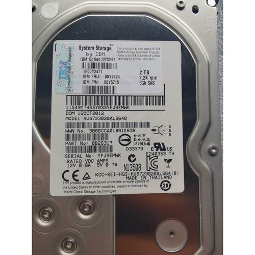 【汇盈传感器】IBMStorwize V3700 00Y2471 00Y2424 00MJ125 2T S
