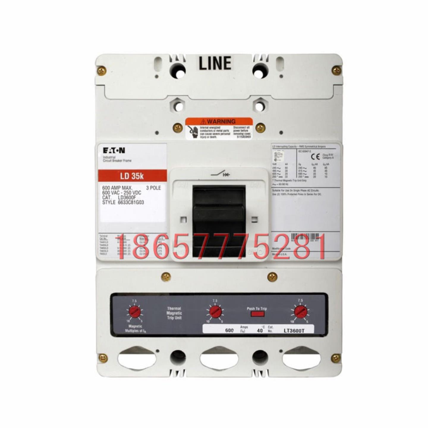 Cutler Hammer Circuit Breakers LD35k LD3600F LT3600T  LT35