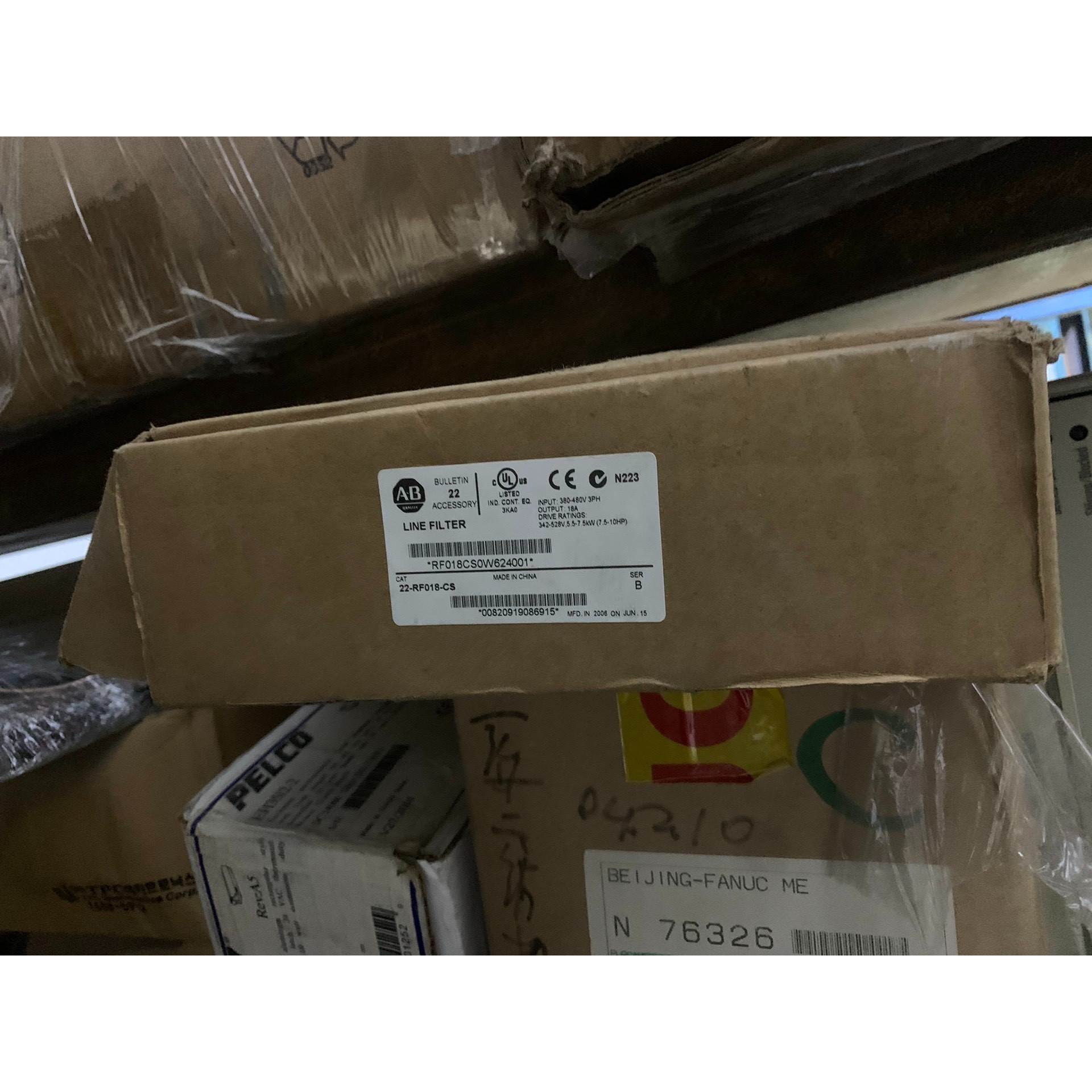 【汇盈传感器】AB滤波器 22-RF018-CS 实物图 带包装现