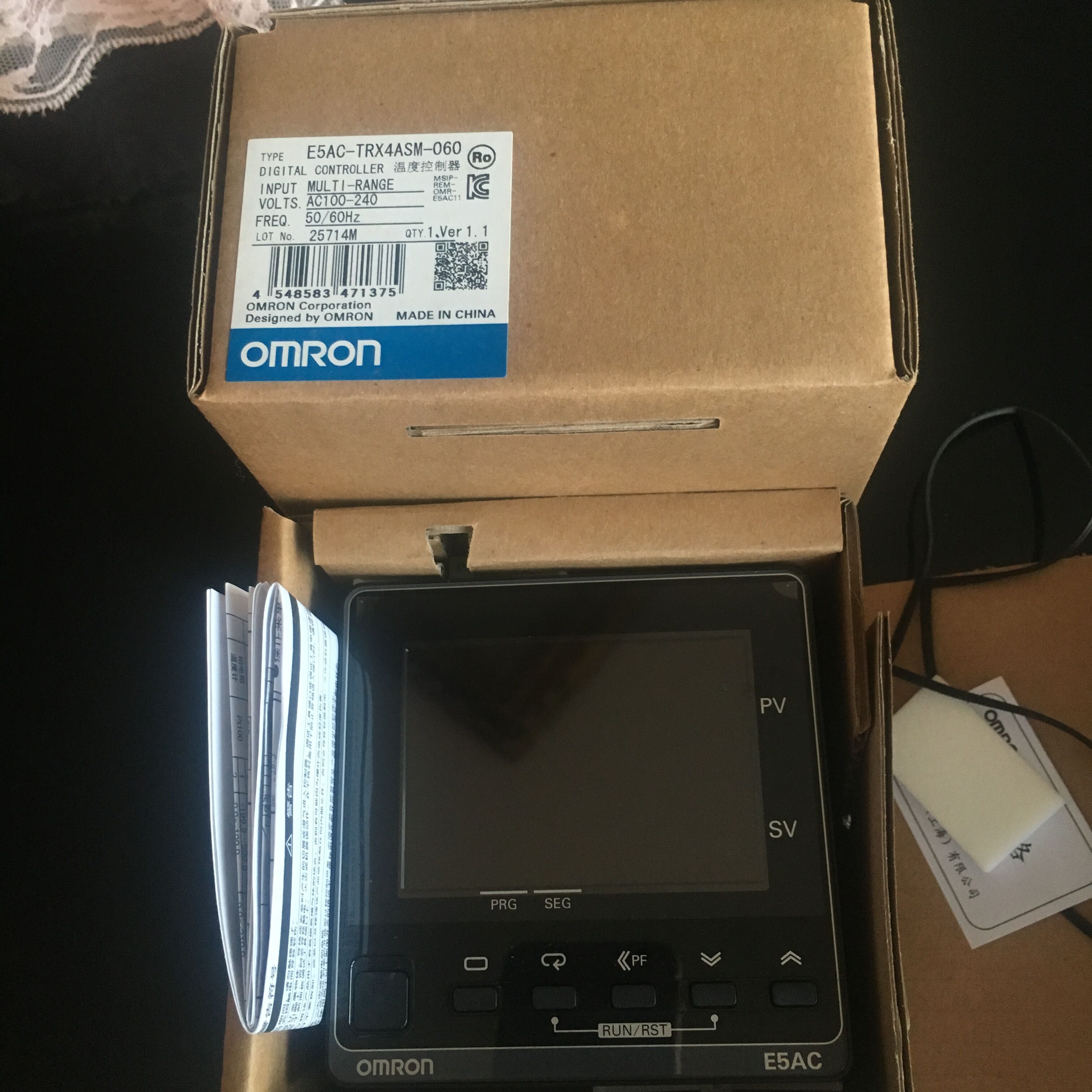 正品温控表E5AC-CX3ASMRX3ASMQX3ASM-800804000 TRX4ASM-060