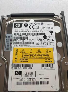 【汇盈传感器】HP 0950-4692 AD206-69001 AD206-2101A 146GB 15K