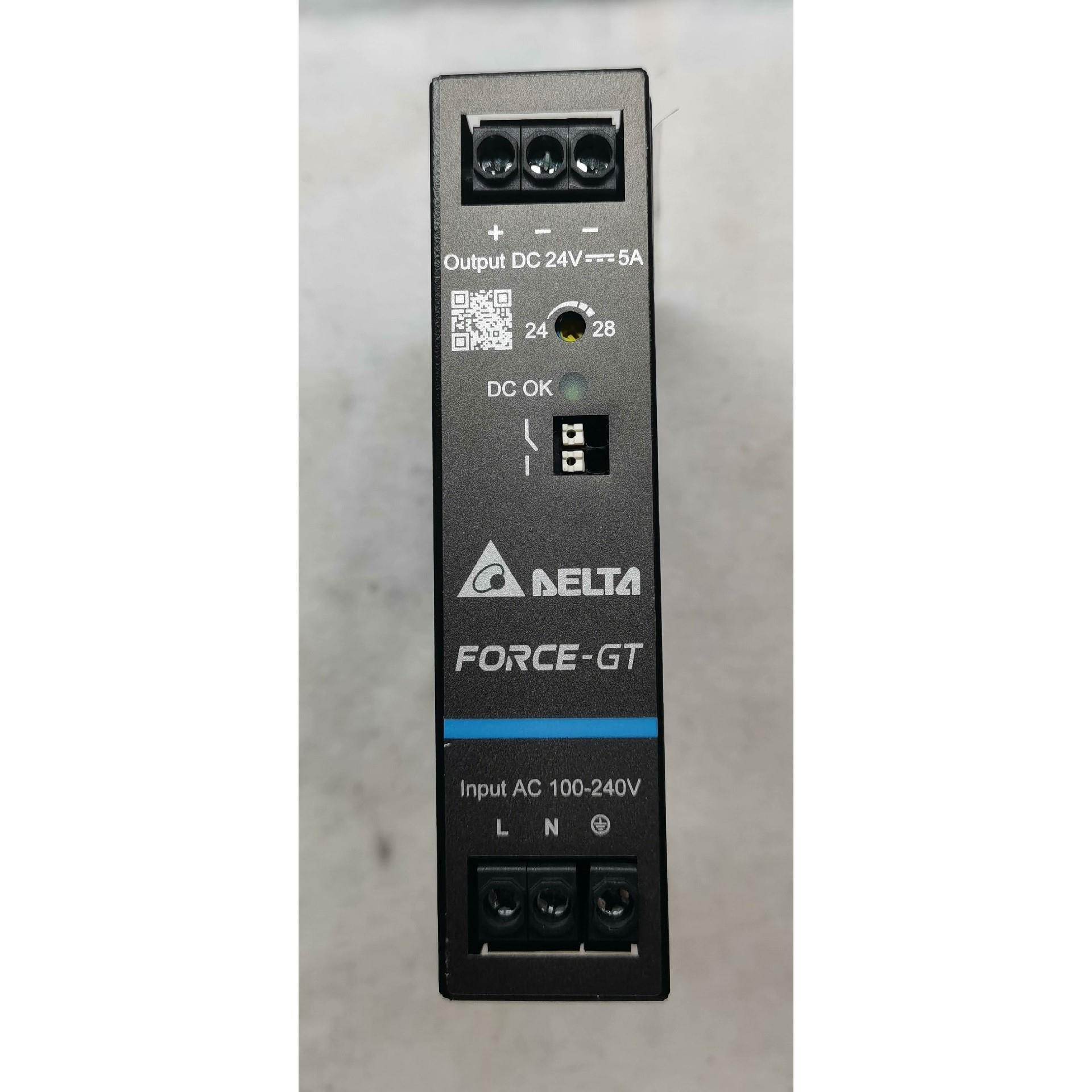 【汇盈传感器】台达开关电源DRF-24V120W1GBA,24V一5A,成