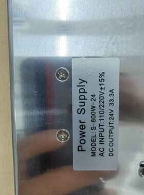 S-800W-24 S-800-24 24V 33.3A 800W 开关电源开关 POWERSUPP