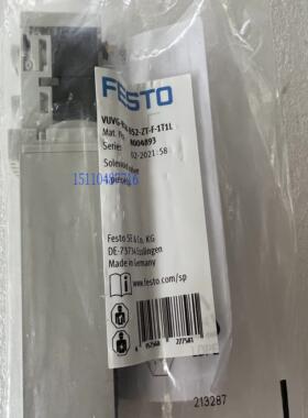 费斯托 FESTO 电磁阀 VUVG-B18-B52-ZT-F-1T1L 8004893 现货