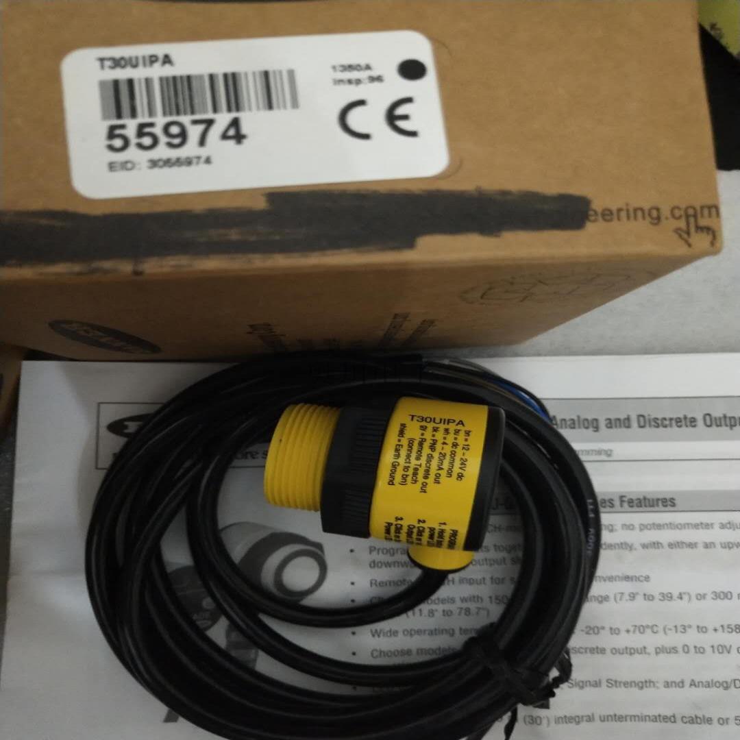 T30UIPA T30UIPAQ超声波传感器 电流模拟量输出 美国邦纳BANNER