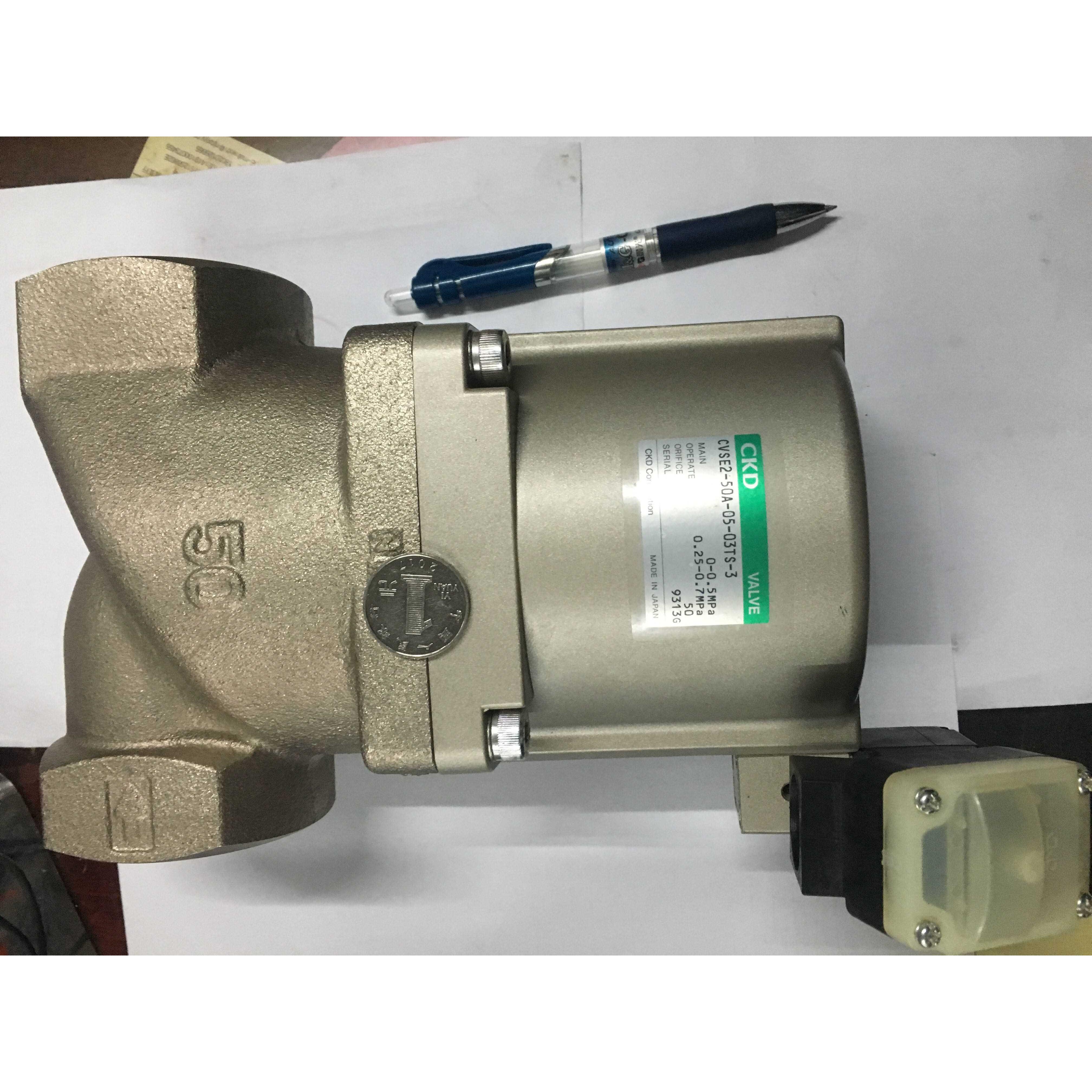 CVSE2-50A/32A/40A-05-03TS-3现货CKD冷却液阀DN50DC24V秒发货！