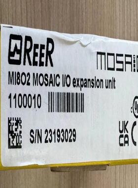 REER睿奥 安全继电器扩展模块 MI8O2 IO 1100010 RV 10