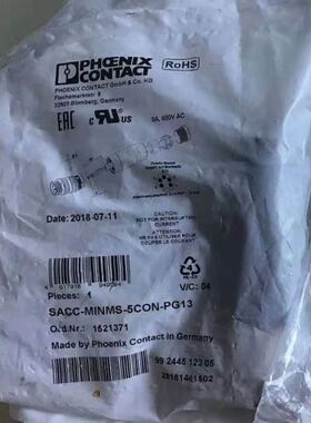 phoenixcontact连接器菲尼克斯SACC-MINMS-5CON-PG13-152