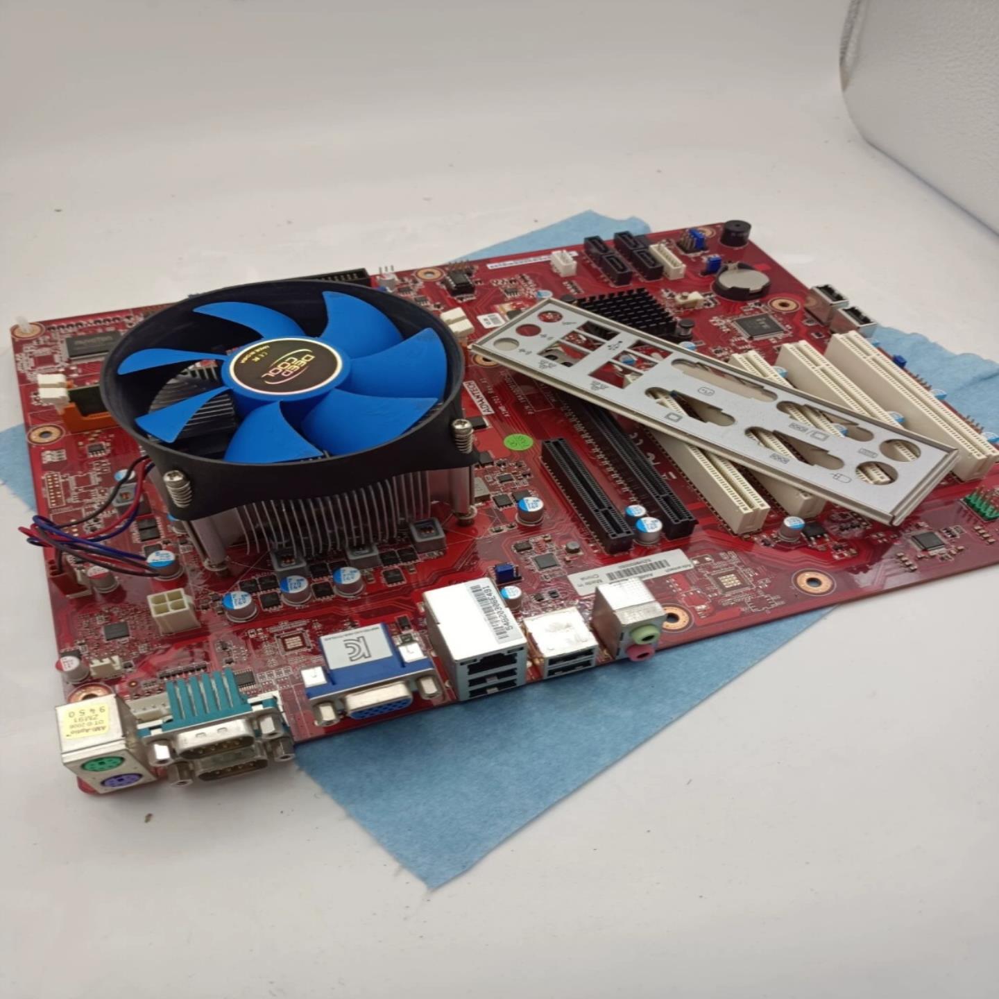 原装拆机研华工控机主板AIMB-701 REVA1带风扇内存条I52400CPU