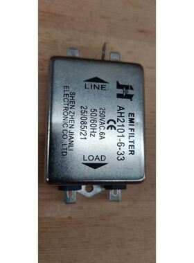 AH2101-6-33滤波器EMI FILTER AH2101 250VAC 6A SHENZHEN JI