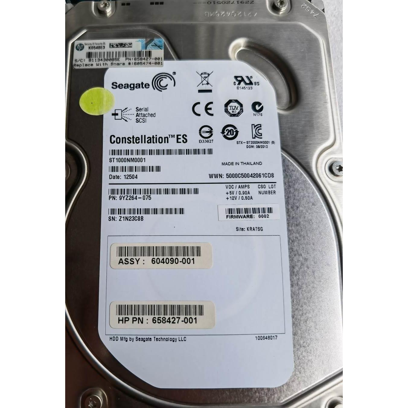 【汇盈传感器】HP 605474-001 719770-001 AP861A 存储硬盘 1TB 7