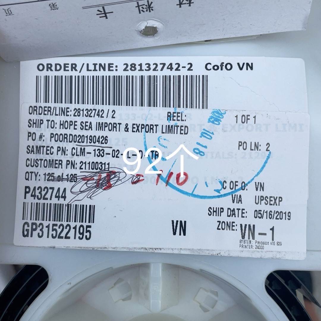 汇盈 传感器CLM-133-02-L-D-TR SAMTEC