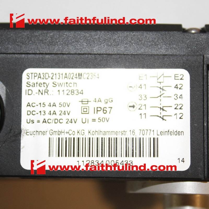 euchner 112834 安士能安全模块 STPA3D-2131A024MC2364 DMG