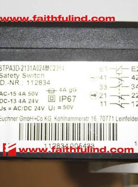 euchner 112834 安士能安全模块 STPA3D-2131A024MC2364 DMG