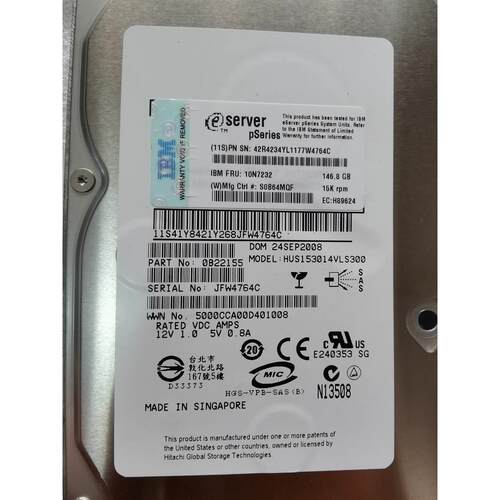【汇盈传感器】IBM 3647 硬盘 146GB 15K 10N7203 10N7204 10N723