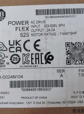 25B-D024N104 AB 变频器 罗克韦尔处理器 25BD024N104 正