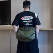 男款 夏季 美式 小众设计感潮牌纯棉短袖 hiphop高街宽松重磅半袖 上衣