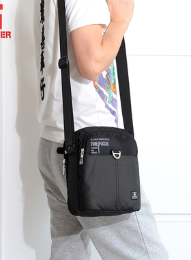 专柜香港3T新款斜挎包男女休闲单肩韩版中老年多层实用尼龙牛津布