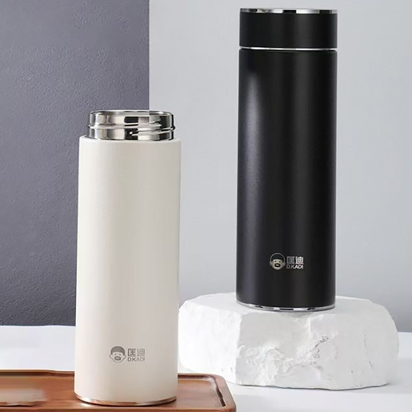 匡迪304不锈钢5261号真空商务杯男女便携防漏保温杯车载水杯茶杯