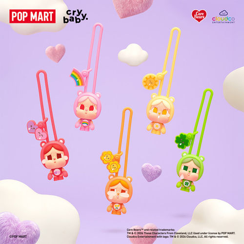 POPMART泡泡玛特CRYBABY × Care Bears系列迷你灯盲盒周边礼物