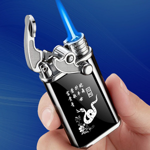 新款高档防风打火机充气男士创意个性定制网红耐用送男士礼物