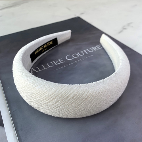 温柔高级感白色高颅顶发箍显脸小